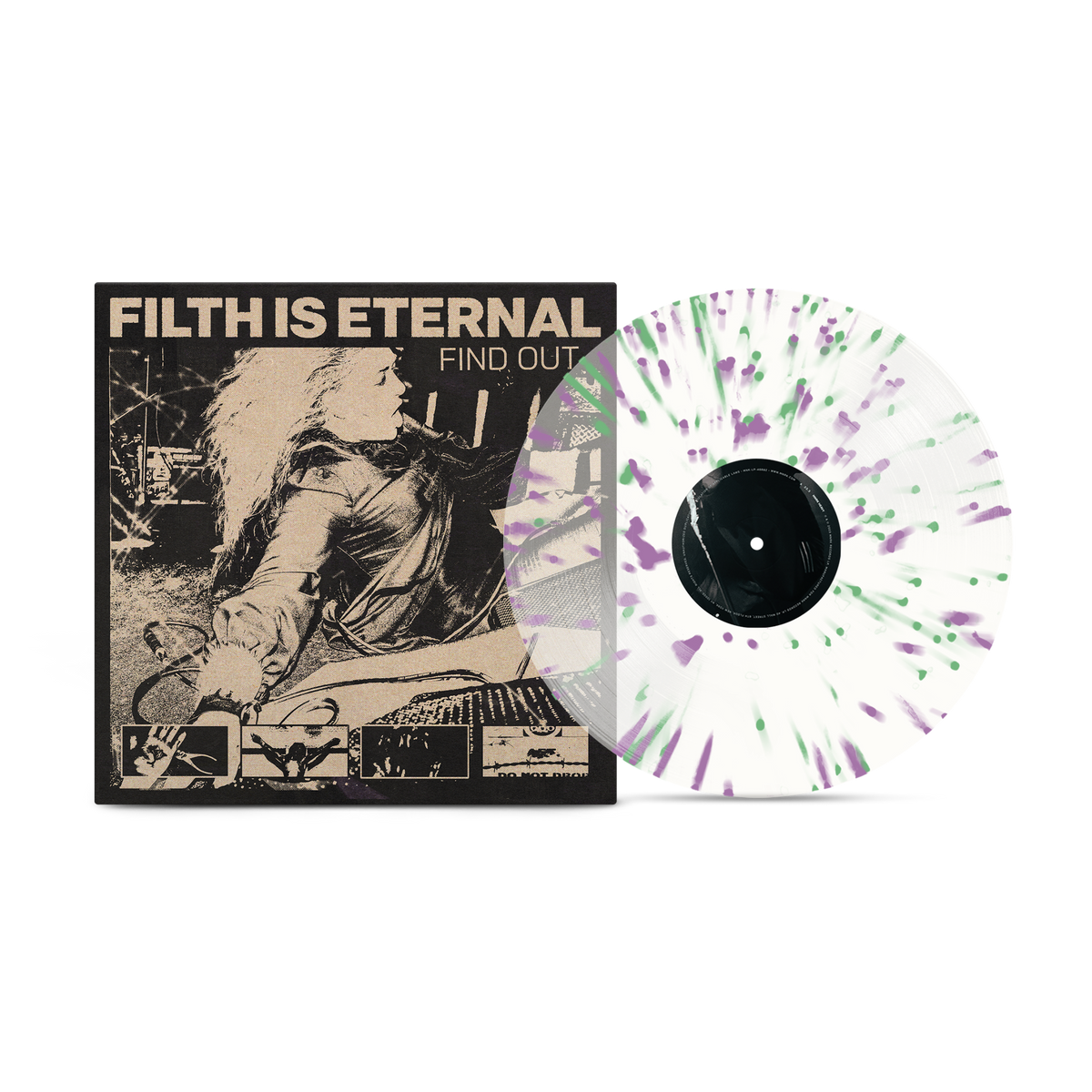 Filth Is Eternal - Find Out [Transparent avec éclaboussures vertes et violettes]