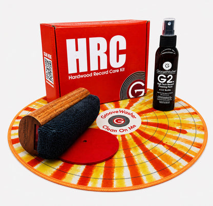 (HRC) Kit de nettoyage de disques vinyles en bois dur