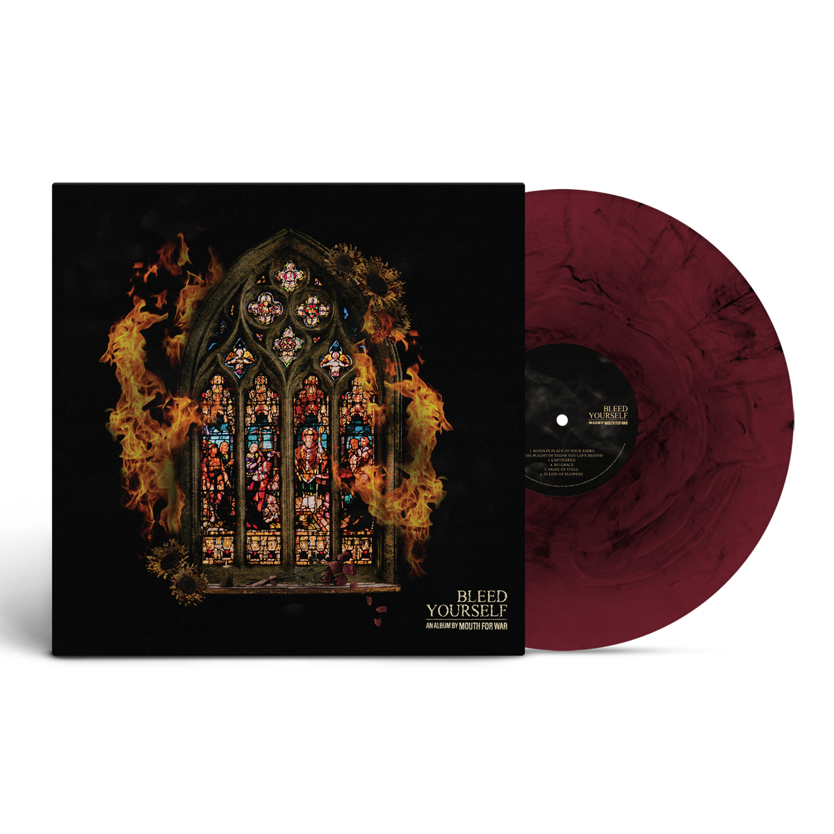 Mouth For War - Bleed Yourself Marble Vinyl [Marron et Noir Marbré]