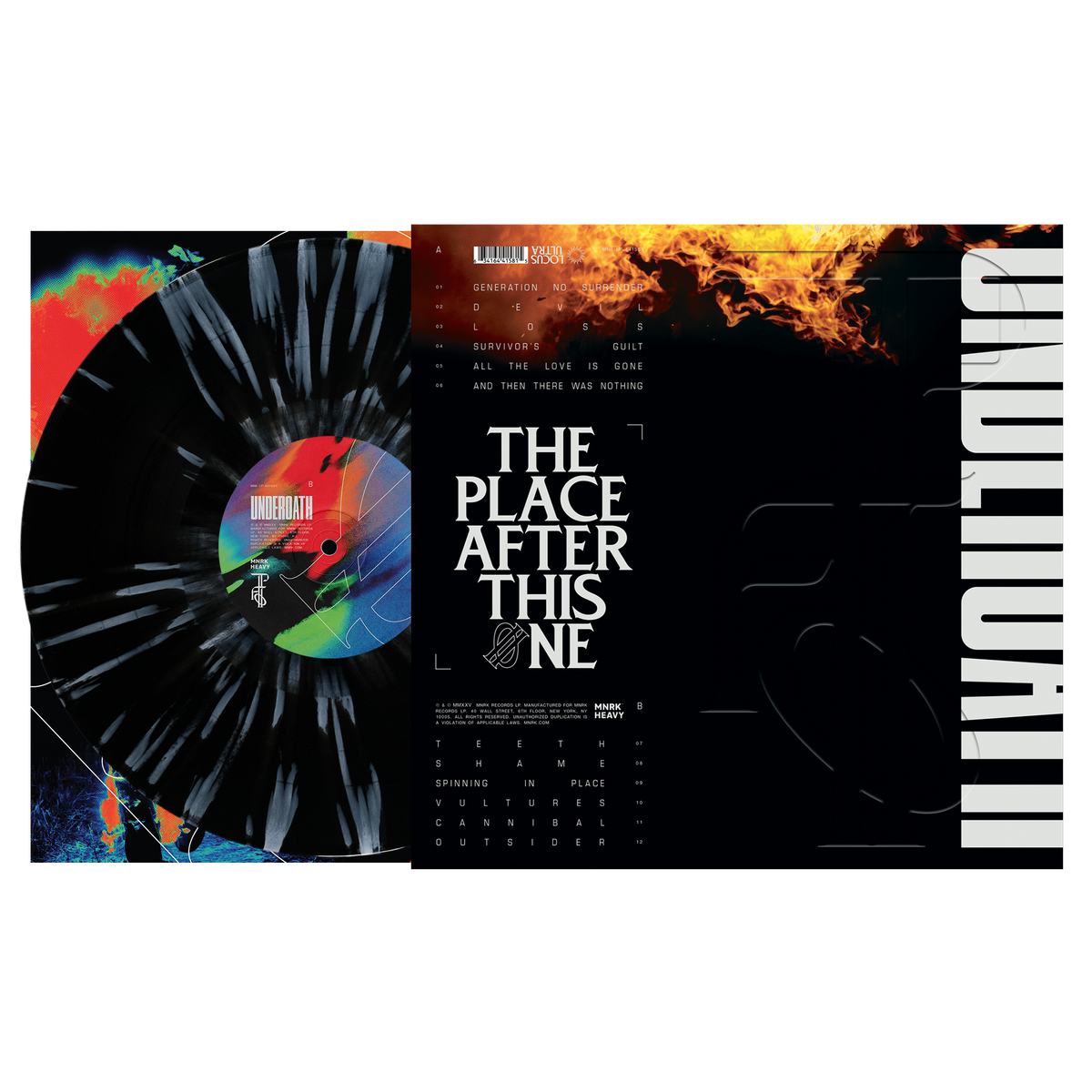 Underoath - The Place After This One [Éclaboussure Noir & Blanc]
