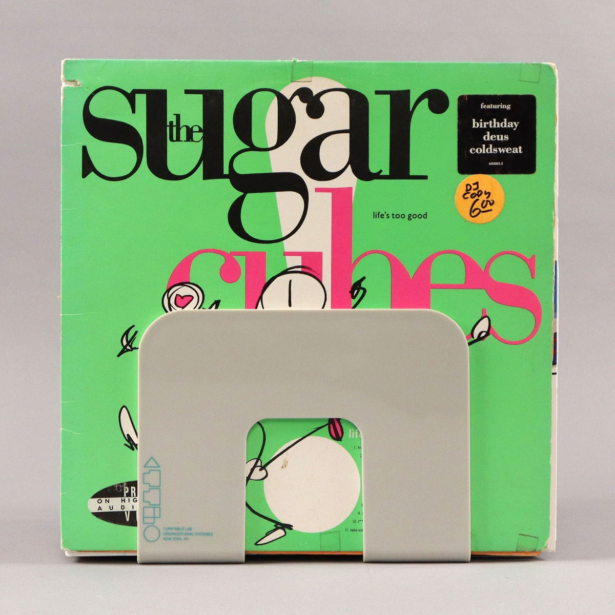 Présentoir pour disques vinyles Mod3, gris