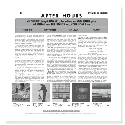 Prestige All Stars - After Hours (Collection Original Jazz Classics)
