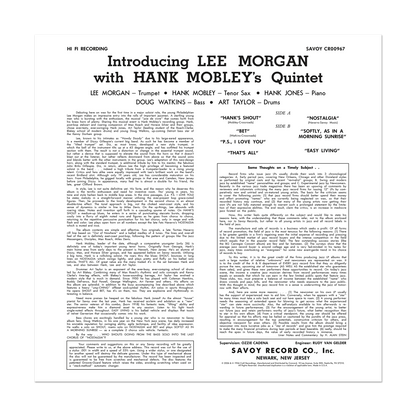 Lee Morgan - Introducing Lee Morgan (Série Original Jazz Classics)