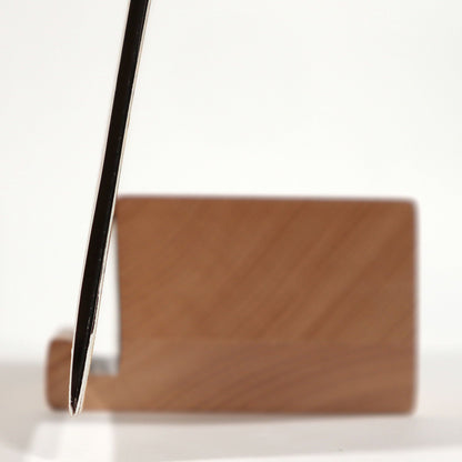 Présentoir de disques en bois / Bois naturel