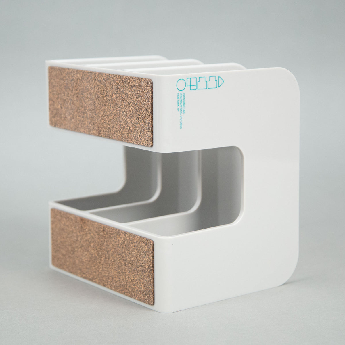 Présentoir pour disques vinyles Mod3, gris
