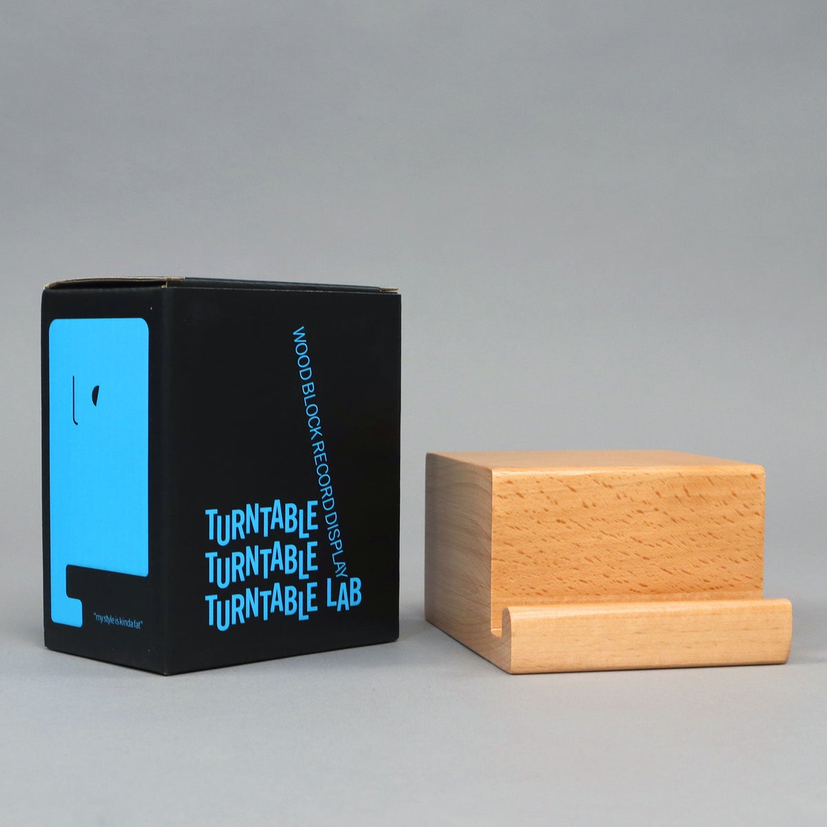 Présentoir de disques en bois / Bois naturel