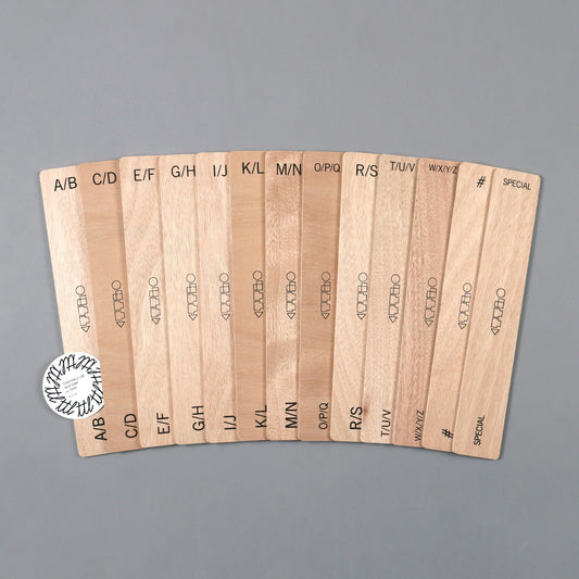 Séparateurs en bois pour disques vinyles / Alpha