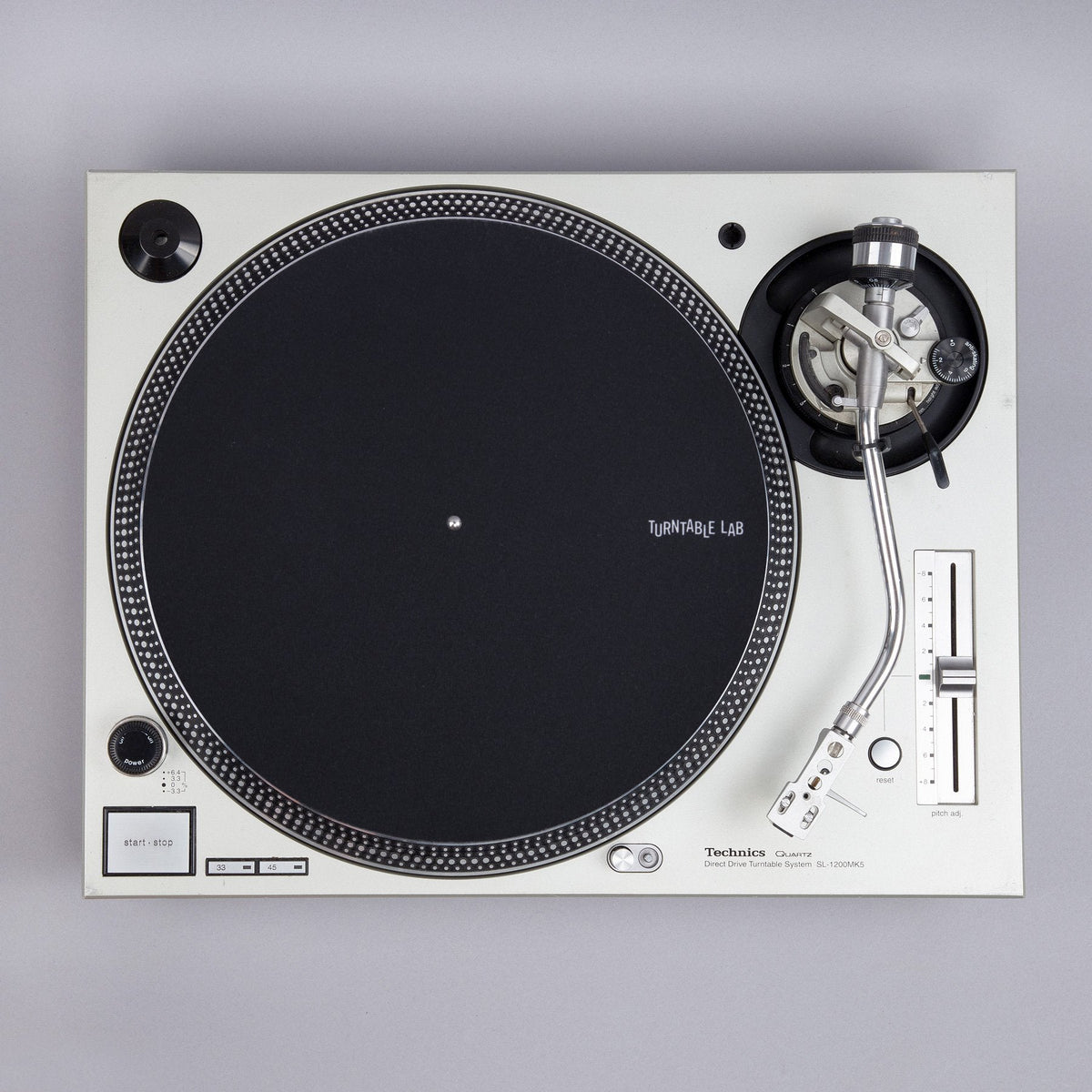 Tapis de platine Pro Thin Slipmat (style Technics) Noir