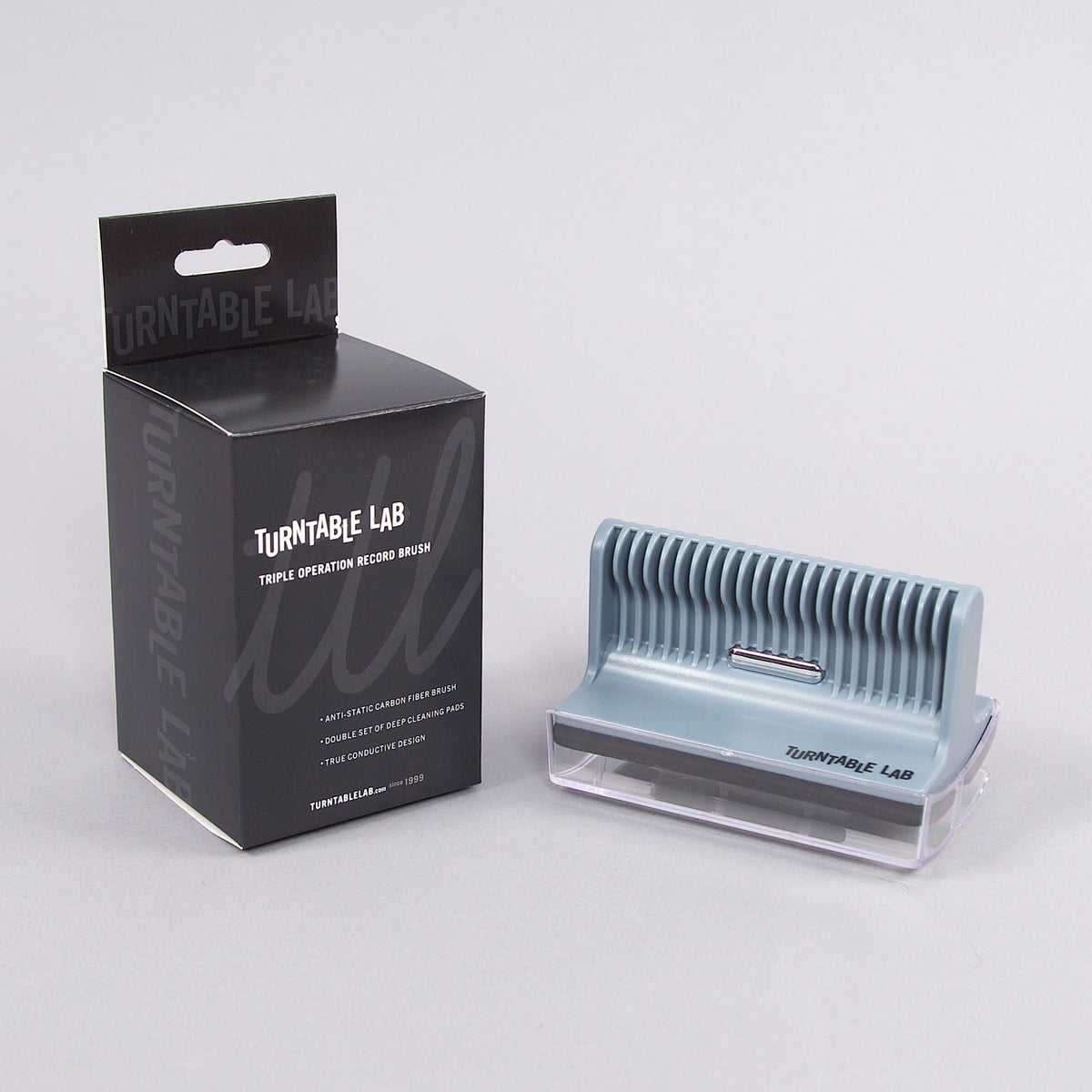 Brosse de nettoyage trois en un pour disques vinyles